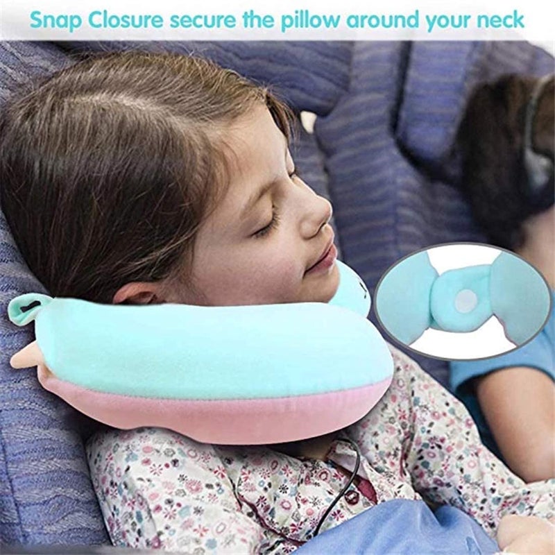 DC DECORIO- A UNIQUE PRODUCT RANGE DC DECORIO Kids Travel PillowUnicorn Fiber withUShaped Airplane Car Flight Head Neck Support Pillow for Adults Toddler ChildrenBoysGirls Purple - Image 5