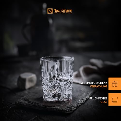 Nachtmann Noblesse Collection - Set of 4 Premium Crystal Clear Shot Glasses, 2-Ounce Capacity - Perfect for Whiskey, Tequila, Vodka - Dishwasher Safe - Image 3