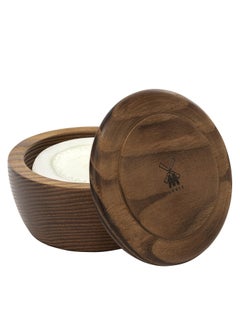 Muhle MÜHLE Wooden Bowl with Shaving Soap | Sandalwood | 65 Grams | Shave Soap for Men | Steamed Ash Shaving Bowl | Rich & Light Soap Formula | Nurturing Shave Soap Lather  - Image 2