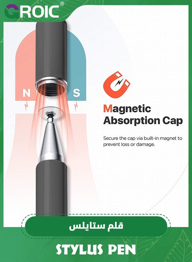 GROIC 2 in 1 Stylus Pens for Touchscreens, High Sensitivity & Precision Capacitive Fingertip Stylus for iPad iPhone Apple Smartphone PC Tablets All Universal Touchscreen Devices  - Image 4