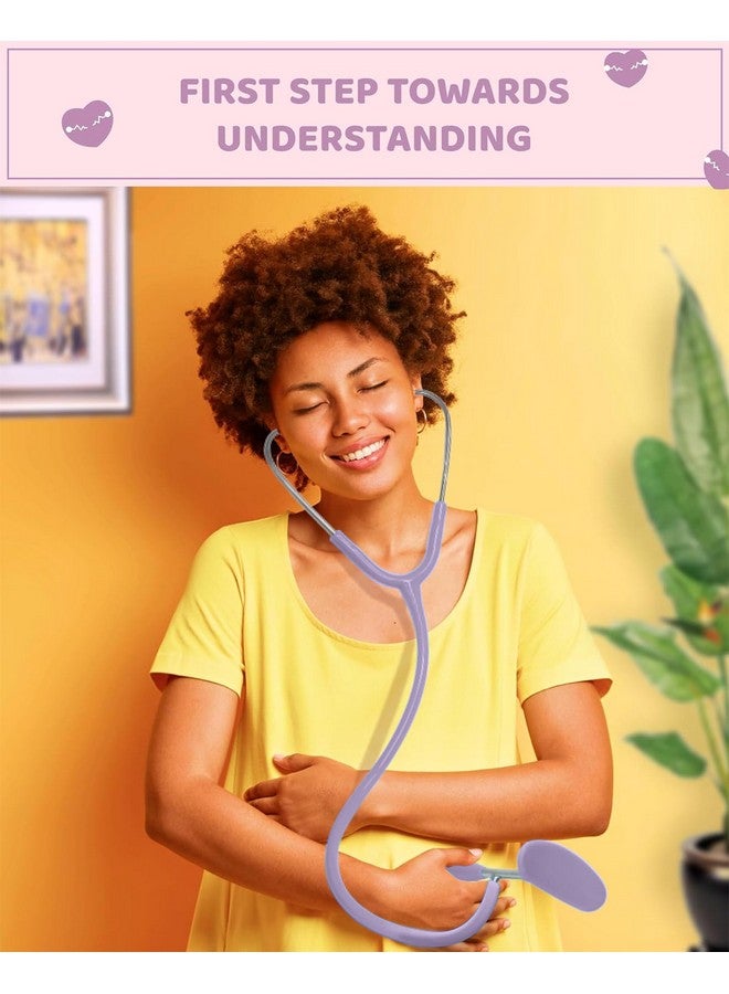 Skywin-Fetal Heartbeat Monitor, Fetoscope Heart Beat Monitors for Pregnancy Detection - 24 Weeks, Baby Heartbeat Monitor Pregnancy, at Home Fetal Heartbeat Monitor with The Stethoscope (Purple) - Image 4