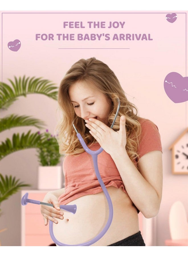 Skywin-Fetal Heartbeat Monitor, Fetoscope Heart Beat Monitors for Pregnancy Detection - 24 Weeks, Baby Heartbeat Monitor Pregnancy, at Home Fetal Heartbeat Monitor with The Stethoscope (Purple) - Image 5