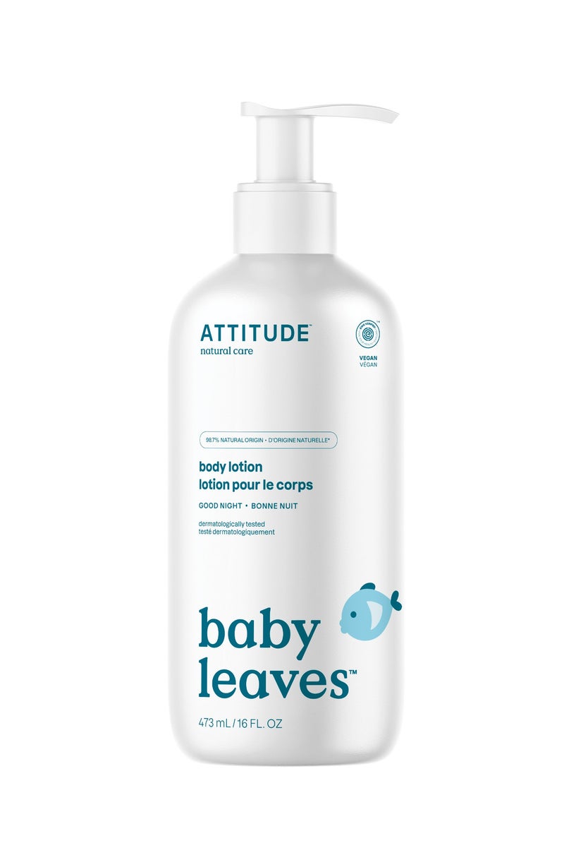 Attitude Baby Leaves Body Lotion Night - Almond Milk - Image 1