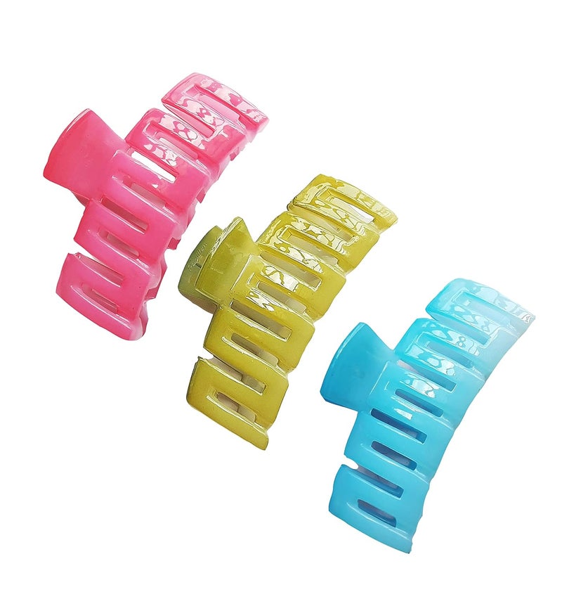 BIRDWARE Medium-Size Multi Color Imported Acrylic Material Butterfly Hair Clips For Women | Hair Clutchers - Image 1