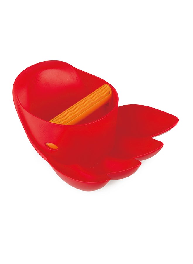 Hape Power Paw Sand Mold Toy for Kids, Beach and Sand Toy for Toddlers, Solid Paw Shape to Dig on Beach Sand, Red Color, Ages 18 Months and Up - Image 1