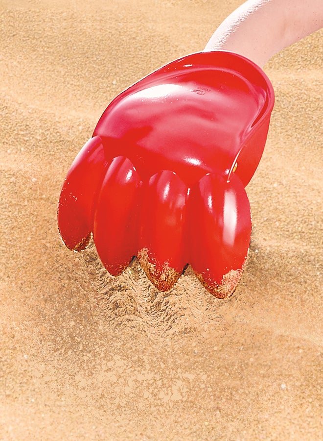 Hape Power Paw Sand Mold Toy for Kids, Beach and Sand Toy for Toddlers, Solid Paw Shape to Dig on Beach Sand, Red Color, Ages 18 Months and Up - Image 5