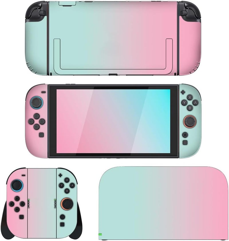 PEYANZ أغلفة جلدية لجهاز Nintendo Switch 2 (اللونان الأزرق والوردي) - Image 1