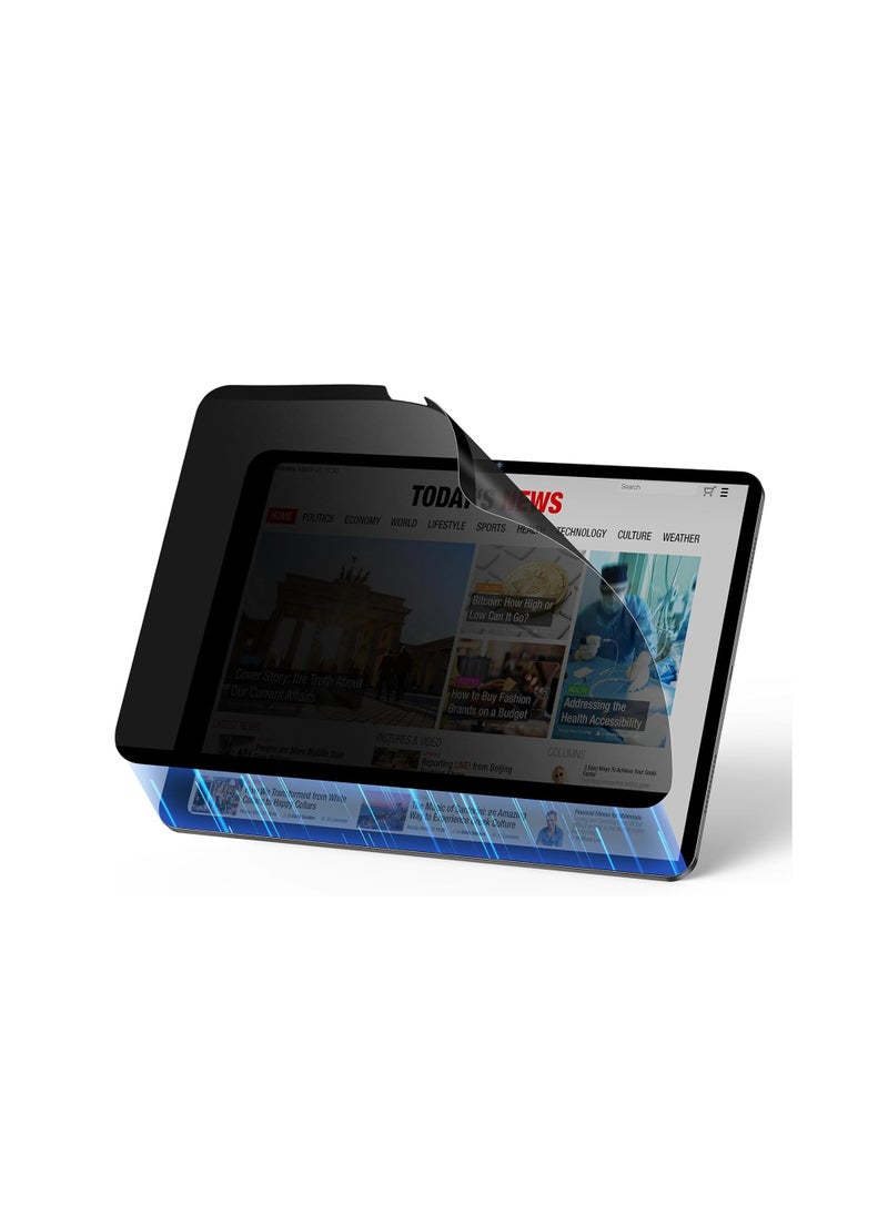 Privacy Screen Protector for iPad Air 13 Inch M3 2025  M2 2024, Nano Detachable 30-Degree Privacy Filter, Reusable  Removable, Matte Finish Anti-Glare, Anti-Scratch, Easy Installation