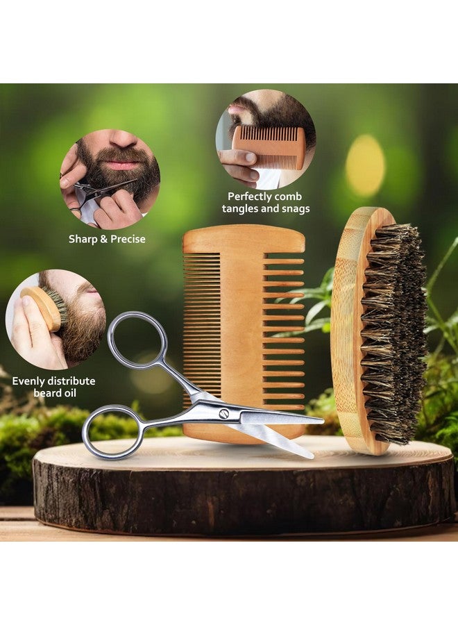 RAFFIN Valentines Day Gifts for Him, Beard Kit with Oil, Balm, Brush, Comb, Scissors, Outfits Men's Grooming Routine, Anniversary & Birthday Gifts for Men, Husband, Boyfriend, Son, Male Friend, Brother, Dad - Image 4