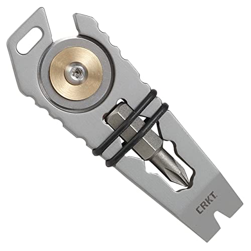 CRKT Pry Cutter Keychain Tool Accessory: Stainless Steel Handle, 9913 - Image 1