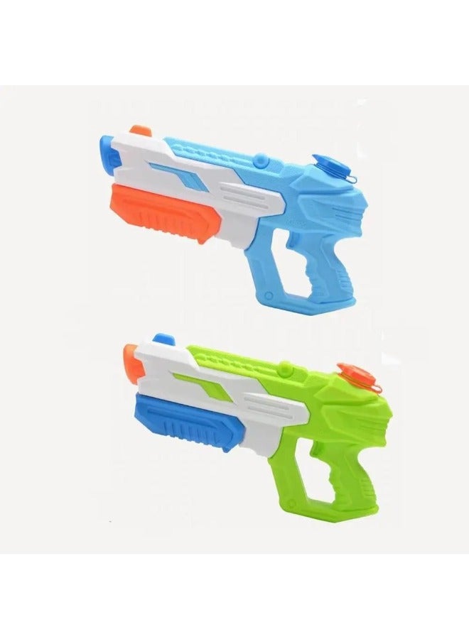 حديقة الألعاب مسدس مائي مكون من قطعتين للأطفال والكبار - مسدس مائي طويل المدى لحمام السباحة والشاطئ وحفلات الصيف | لعبة لعبة القتال في الهواء الطلق - Image 2