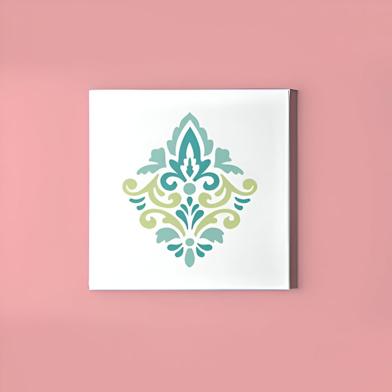 SWAGSTATION Layered Stencil for Art and Craft Indian Motif 6x6 Inches Stencil for Painting - Reusable Template Embossing, Home Decoration, Wall Painting, Art Journal, Stencils for Fabric Painting - Image 3