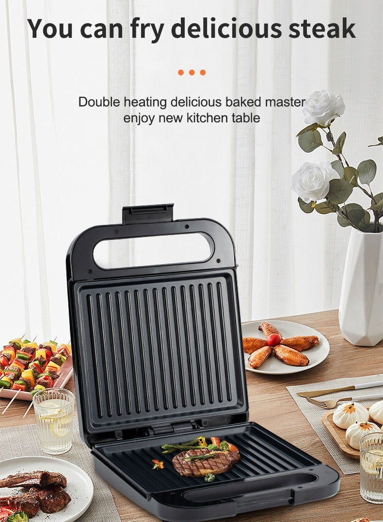 سوكاني آلة صنع السندويش متعددة الاستخدامات 3 في 1 مع خيارات الوافل، التوست، وشواية البانيني - تسخين سريع، أطباق غير لاصقة سهلة التنظيف، وتصميم مدمج للاستخدام المحمول. - Image 5