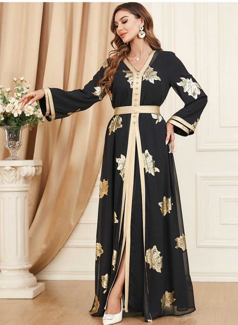 KUYING New Two-Piece Long Dress With Long Sleeves