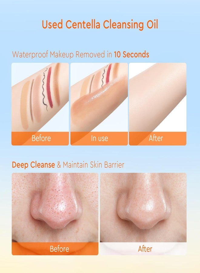 Glad2Glow Cleansing Oil for Face, Gentle Deep Cleansing Oil Makeup Remover, Oil Cleanser for Double Cleansing, Non-Greasy & All Skin Types, 200ml - Image 4
