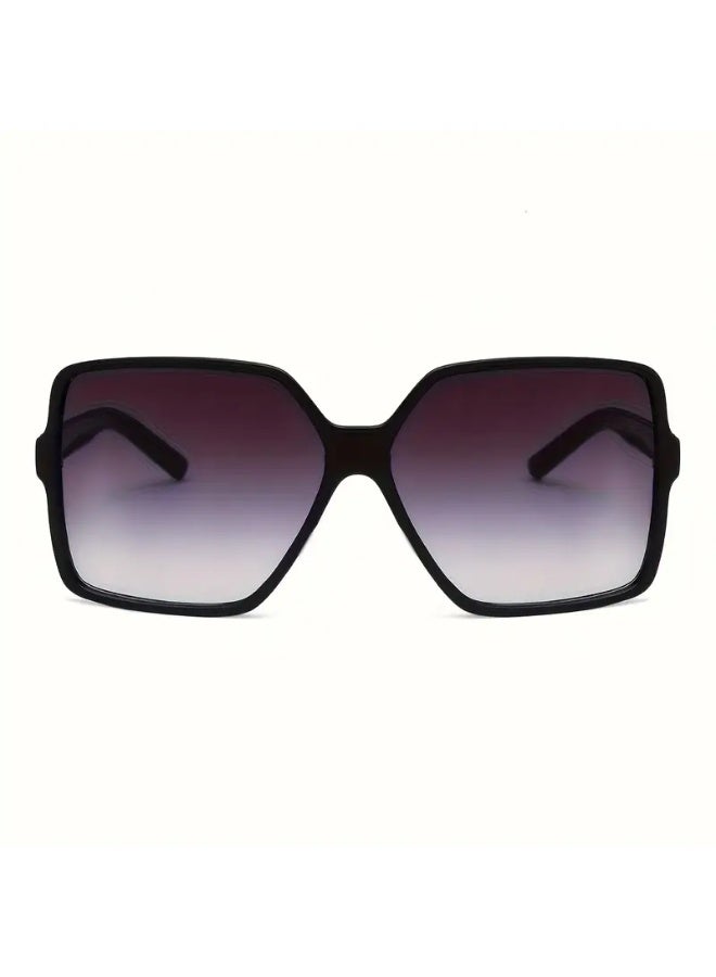 SCENT HOUSE A Pair of Women'S Black Oversized Glasses, Trendy Eyewear, Fashionable Decorative Spectacles. (Includes eyeglass case),sunglasses - Image 3