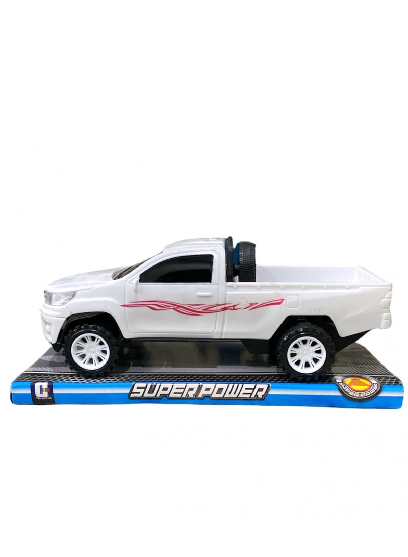 لعبة سيارة تويوتا هايلوكس للاطفال حجم مناسب بدون بطارية - Image 1