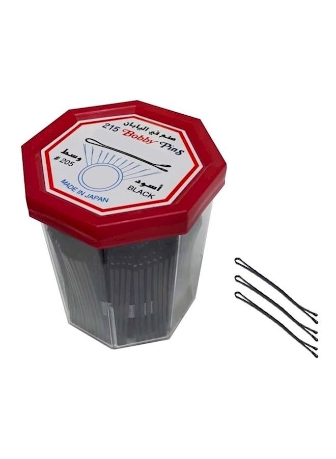 NIBEMINENT 215-Piece Bobby Pin Set Black