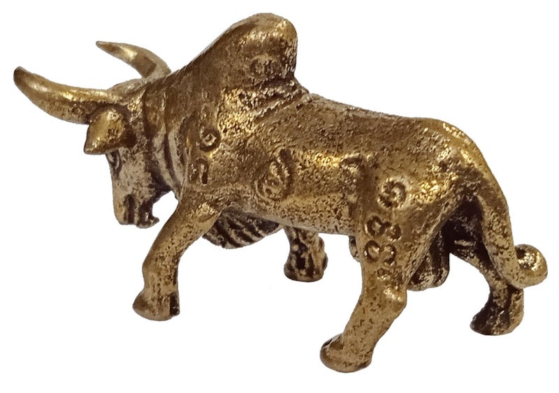 Purpledip Rare Miniature Brass Figurine Bull Bison: Collectible Showpiece Statue with Fine Workmanship (12699C) - Image 5