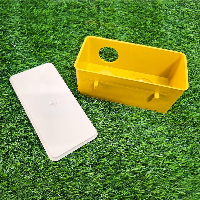 Pagona Plastic Bird Nest Box with Cage Mounting Hook Suitable for Small Cage Birds Like Love Birds, Finches, Budgies, Canary & Sparrow (1) - Image 4