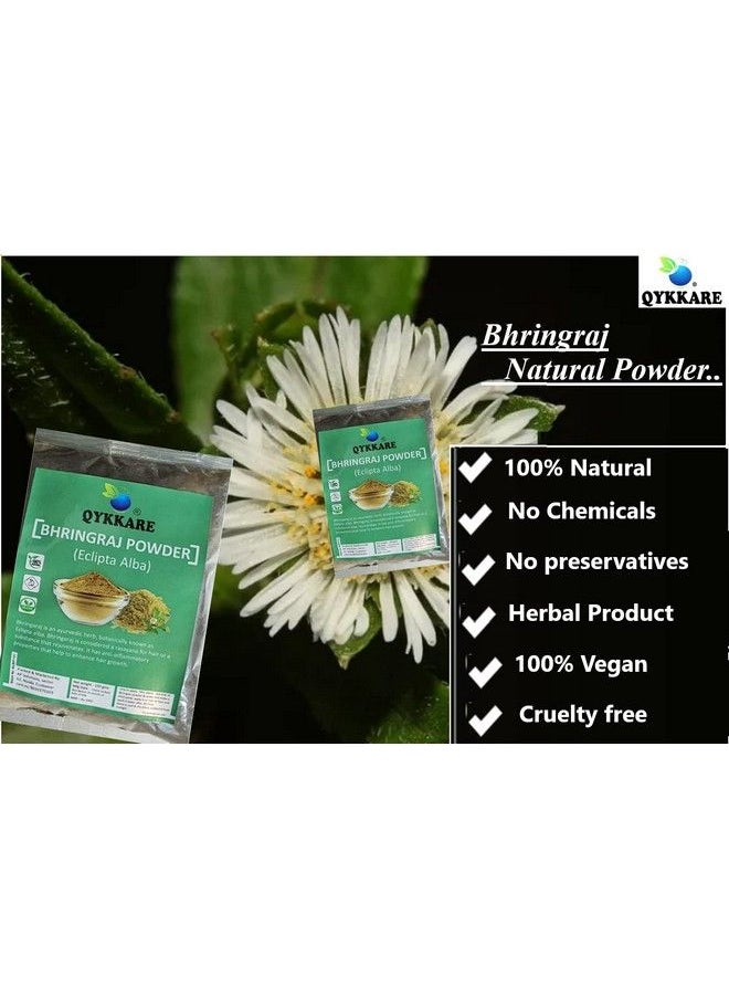 QYKKARE - Bhringraj Powder For Hair And Skin Nourishment 300 Gm (100Gm X 3) - Image 1