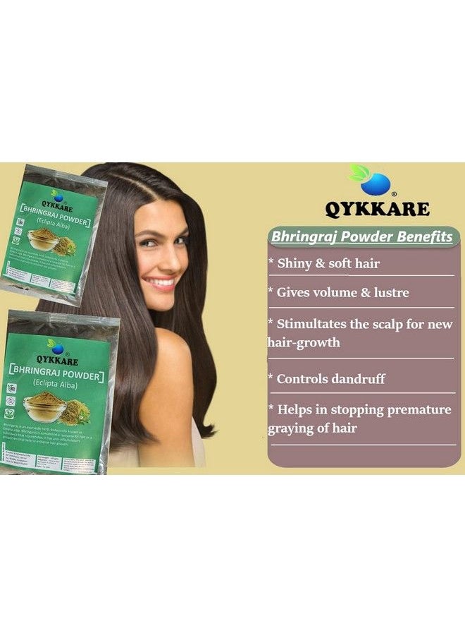 QYKKARE - Bhringraj Powder For Hair And Skin Nourishment 300 Gm (100Gm X 3) - Image 1