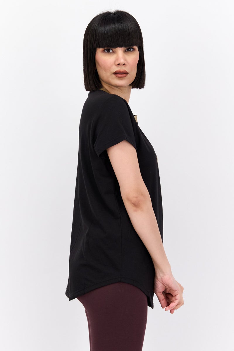 PUMA Women Sportswear Fit Short Sleeve Training Top, Black - Image 2