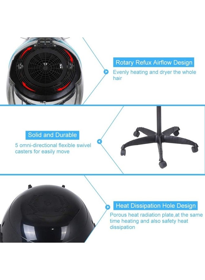 كلاراكو غطاء تجفيف قائم لتصفيف الشعر، مجفف شعر بالبخار بقوة 1000 وات غطاء تجفيف قائم لتصفيف الشعر - Image 4