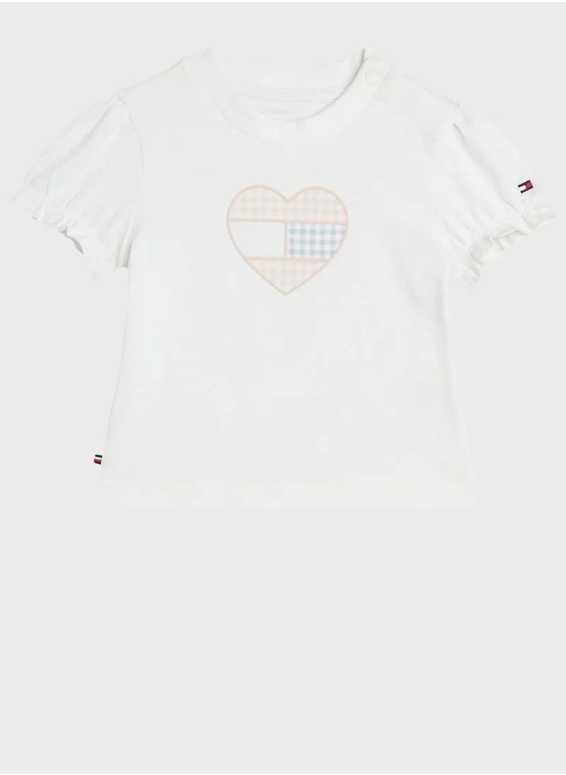 TOMMY HILFIGER Infant Heart Print T-Shirt