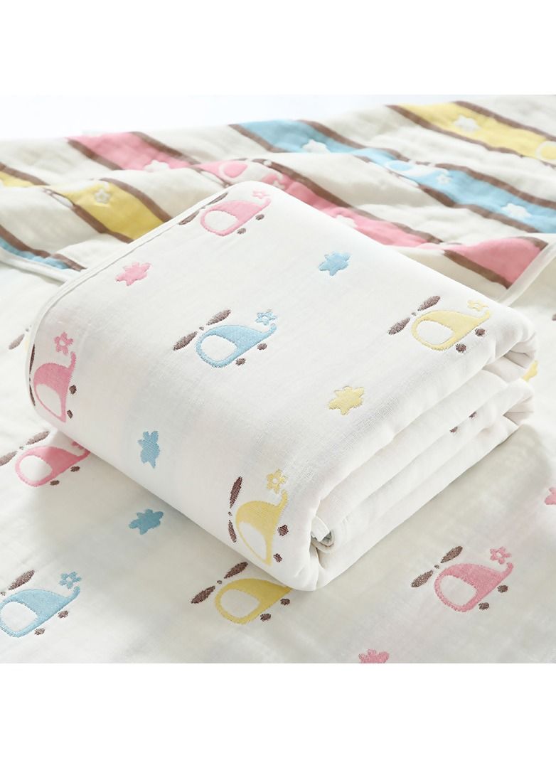 منشفة استحمام مطبوعة برسوم كرتونية من القطن الخالص