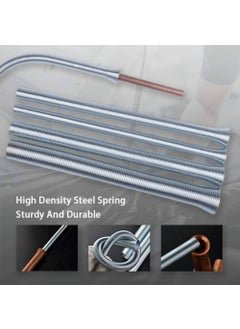 TOOLBUX TOOLBUX Spring Tubing Benders Kit 5in1 Pipe Bender Set for OD 14 516 38 12 and 58 Tubing with Pipe Cutter  - Image 2