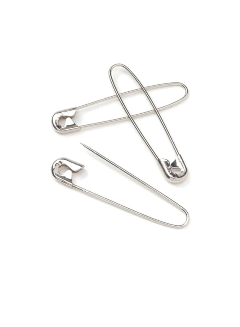 Coilless Safety Pin Nickel 1-1/2 inches 3PCS - Image 3