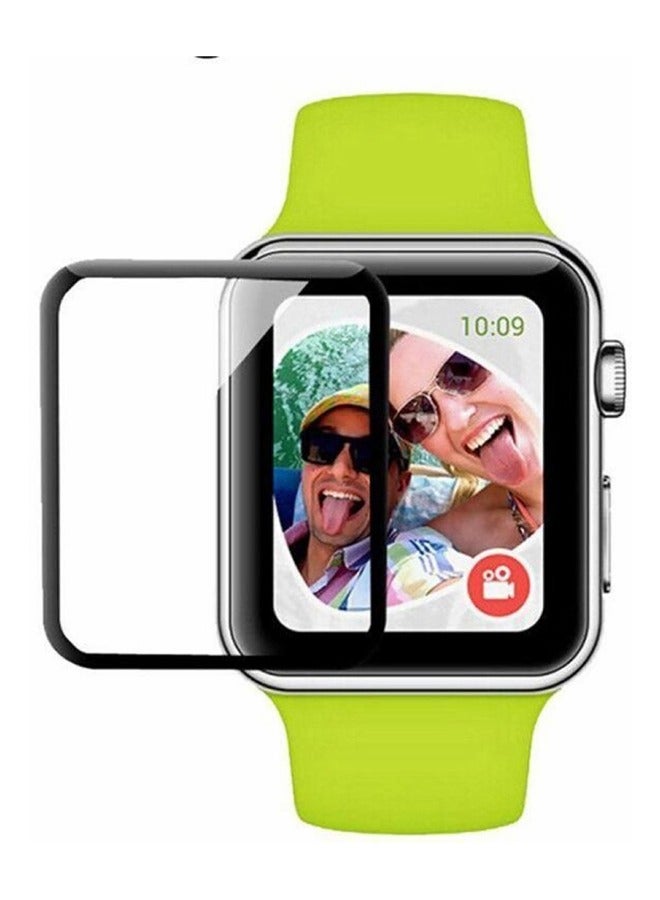 general Apple Watch 42mm Screen Protector, 3D Curved Edge Full Coverage Tempered Glass Screen Protector for Apple Watch Series 1/2/3