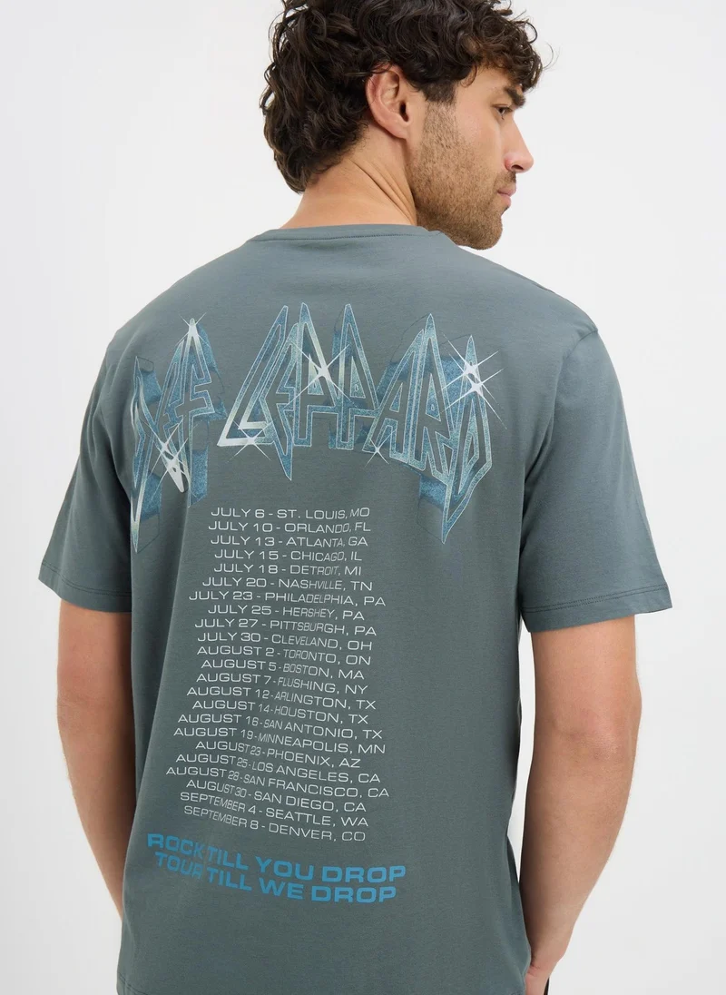 ماتلان Blue Def Leppard Storm T-Shirt