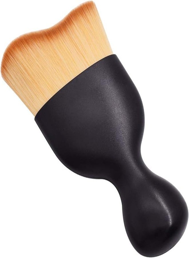 DASOSMI CREATION Makeup Curve Foundation Brush Flat Contour Brush,Blending Brush for Eyeshadow/Liquid/Cream/Pores/Powder Blush,Liquid Foundation Brush for Face,Cosmetic Tool - Image 3