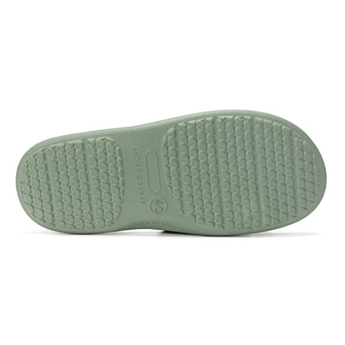 FUNKYMONKEY Mens Bathroom Shower Slippers Indoor Home Beach Non Slip Sandal (10 M US, Aqua Green) - Image 3