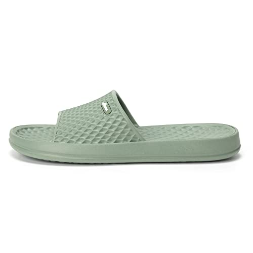 FUNKYMONKEY Mens Bathroom Shower Slippers Indoor Home Beach Non Slip Sandal (10 M US, Aqua Green) - Image 2