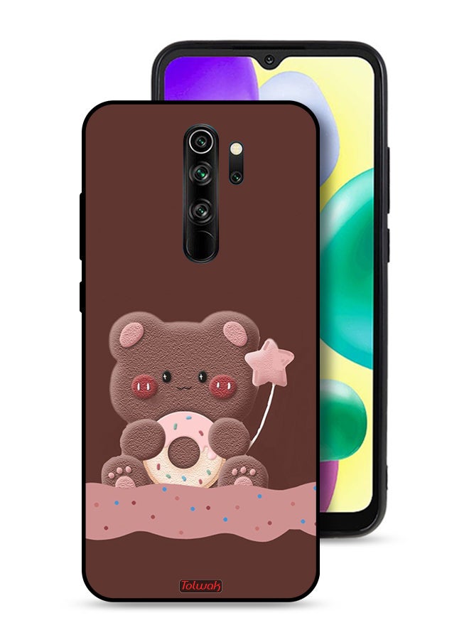 Tolwak Xiaomi Redmi Note 8 Pro Protective Case Cover Donut Bear - Image 1