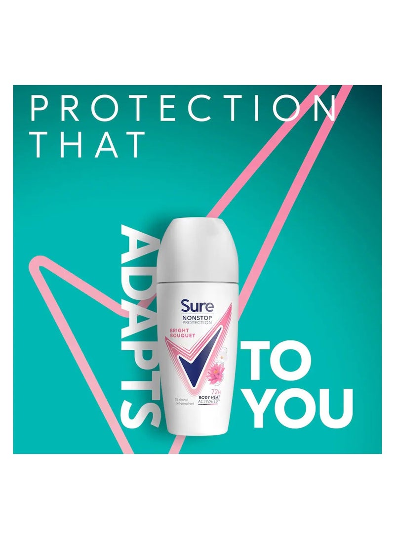 Sure سور حماية غير متوقفة باقة مشرقة رول أون، 50 مل - Image 2