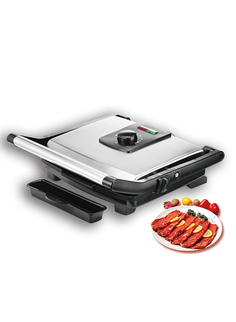 general Home Office Sandwich Maker Rotisserie Rotisserie Removable Nonstick Plate Electric Grill 2000W - Image 2