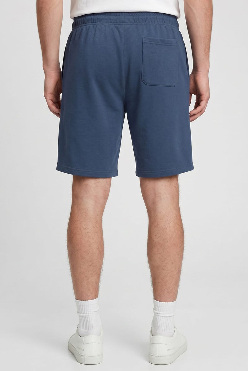 Core Elements Men Brand Logo Basic Shorts, Slate Blue - Image 4