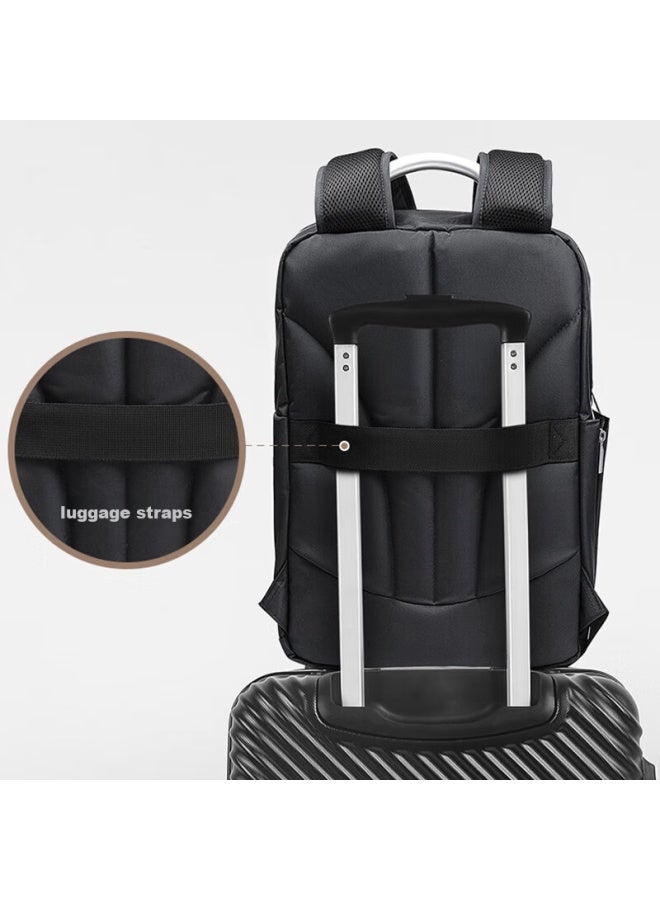 Lexon Business Laptop Bag, 15.6/16 Inch Commuter Backpack, Water-resistant Schoolbag, Double-layer Laptop Bag, Qixi Gift - Image 1