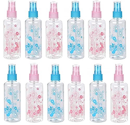 E Shopping Empty Spray Bottles set of 12pc mix color and design 100ml each - Image 1