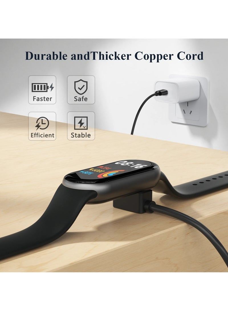 TWEGGON Charging Cable Compatible with Xiaomi Mi Band 10/Band 9/Band 8/Redmi Watch 3/4/5 with Type C Black - Image 2