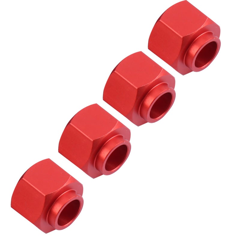 RC Car Wheel Spacers: Red 1/10 Size - Stability Boosting Wheel Widening Adapters for Off-Road RC Hobbyists & SCX10, TRX-4, D90 Upgrade - Image 5