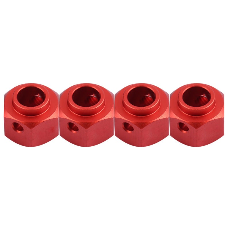 RC Car Wheel Spacers: Red 1/10 Size - Stability Boosting Wheel Widening Adapters for Off-Road RC Hobbyists & SCX10, TRX-4, D90 Upgrade - Image 2