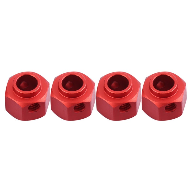 RC Car Wheel Spacers: Red 1/10 Size - Stability Boosting Wheel Widening Adapters for Off-Road RC Hobbyists & SCX10, TRX-4, D90 Upgrade - Image 4