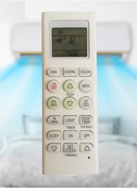 Universal AC Remote Control – Compatible with LG Air Conditioners | Easy Setup, Adjustable Temperature, Cool/Heat Modes, Energy-Saving Functions