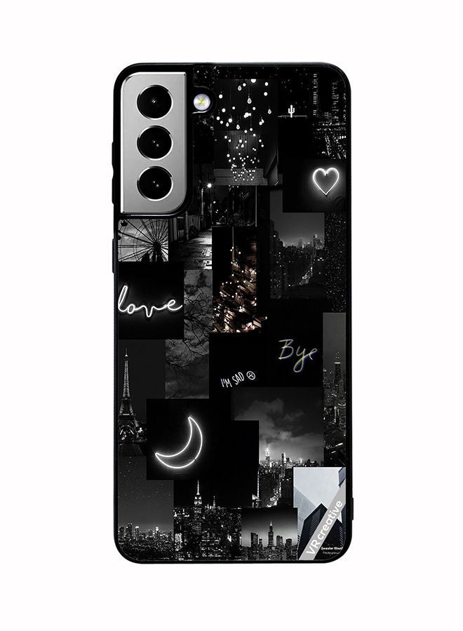 VR CREATIVE غطاء حماية لهاتف سامسونج جالكسي S21 FE 5G بتصميم ريترو متعدد الألوان - Image 1