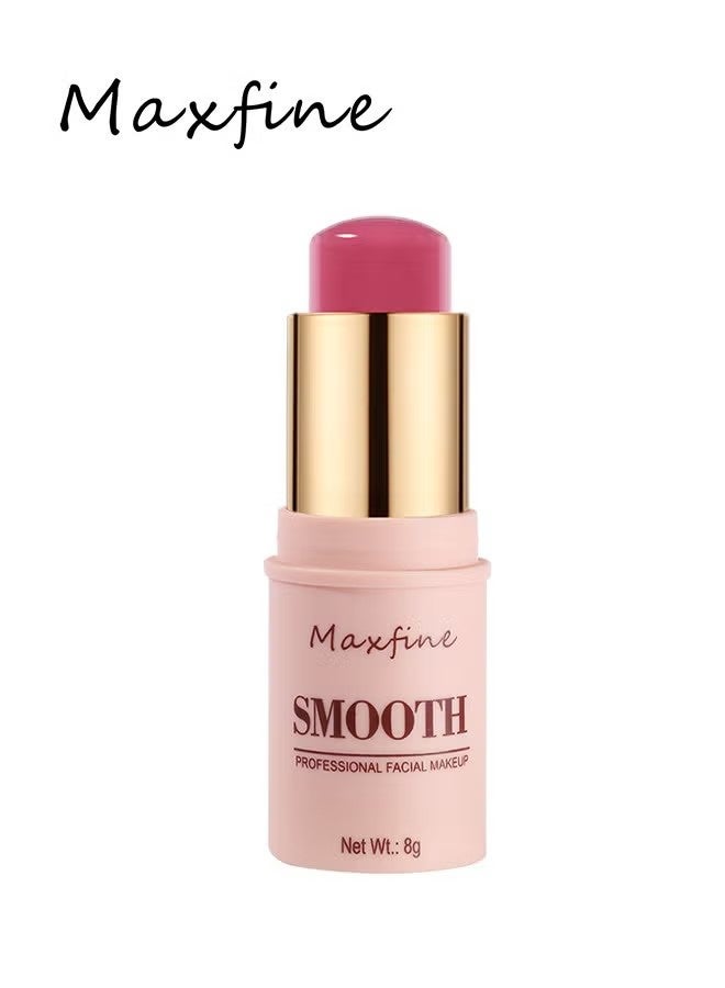 Maxfine Smooth Professional Facial  Makeup,Cheeks & Lips and Eyes, 3 in 1 Creamy Blush,Moisturizing and Delicate Long Lasting Makeup Retention (#01) - Image 5